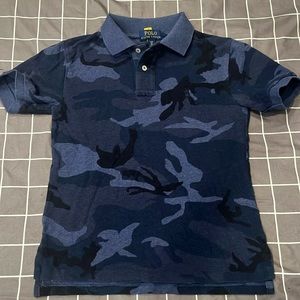 Polo Boys Navy Army Fatigue Polo. Size S (8).
